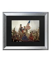 Emanuel Leutze Washington Crossing Delaware River in 1776 Matted Framed Art