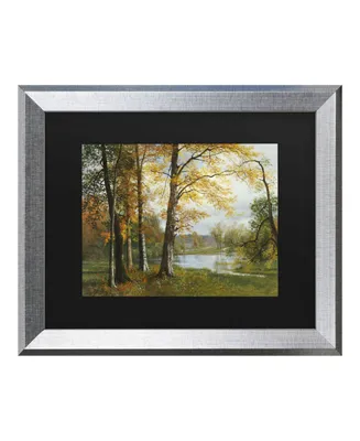 Albert Bierstadt A Quiet Lake Matted Framed Art