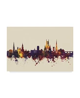 Michael Tompsett Worcester England Skyline Iii Canvas Art - 37" x 49"