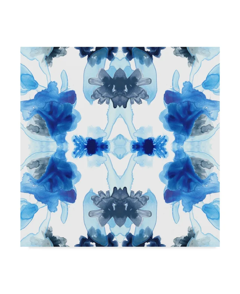 June Erica Vess Blue Kaleidoscope Ii Canvas Art