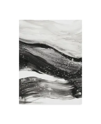 Ethan Harper Black Waves I Canvas Art