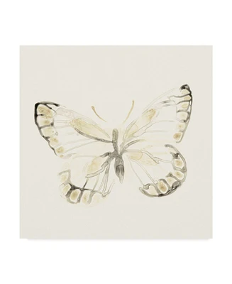 June Erica Vess Sepia Butterfly Impressions I Canvas Art - 15" x 20"