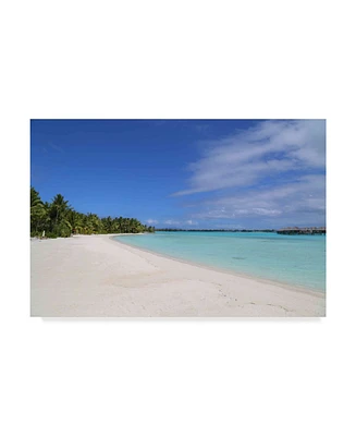 American School Bora Bora Beach Canvas Art - 37" x 49"