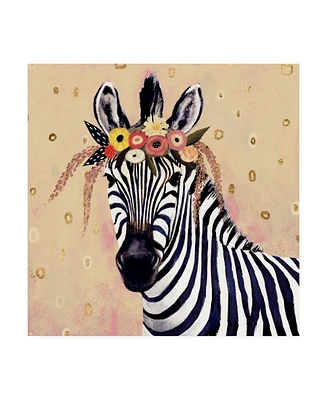 Victoria Borges Klimt Zebra Ii Canvas Art - 15" x 20"