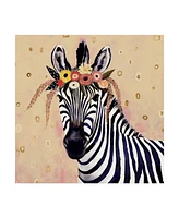 Victoria Borges Klimt Zebra Ii Canvas Art - 15" x 20"