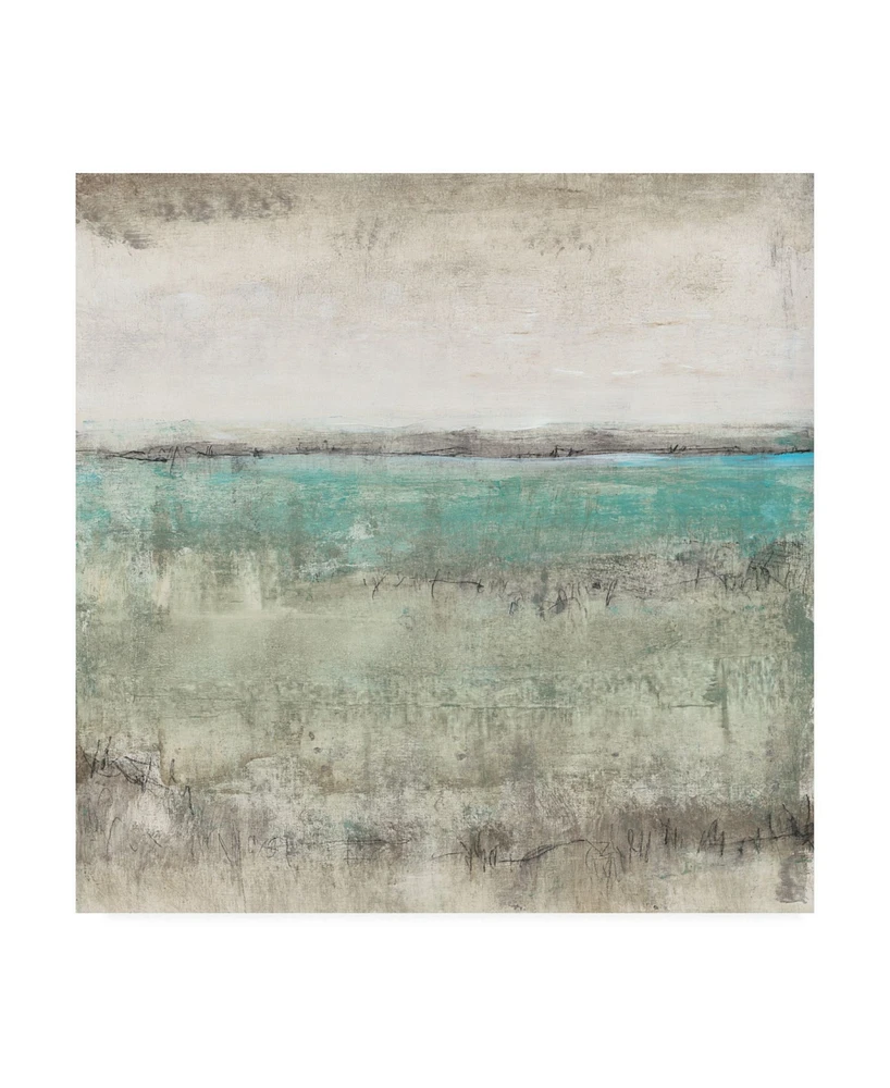 Tim Otoole Aqua Horizon I Canvas Art - 27" x 33"