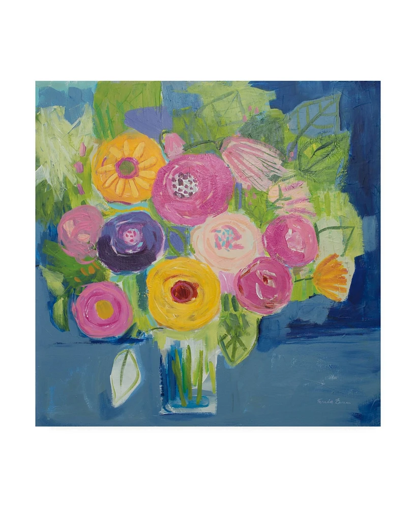 Farida Zaman Happy Bouquet Canvas Art - 15" x 20"