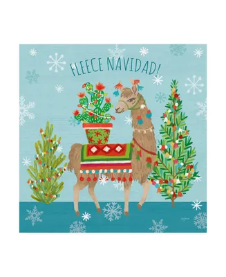 Mary Urban Lovely Llamas Christmas X Canvas Art