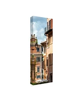 Philippe Hugonnard Dolce Vita Rome 2 Buildings Facade Canvas Art - 15.5" x 21"