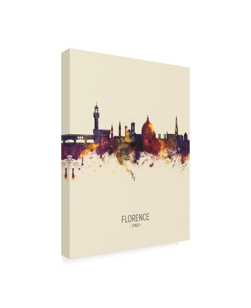 Michael Tompsett Florence Italy Skyline Portrait Iii Canvas Art - 36.5" x 48"