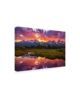 Darren White Photography Black Ponds Sunset 1 Canvas Art - 27" x 33.5"