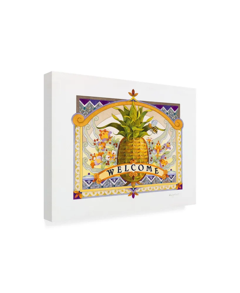 David Galchutt Welcome Pineapple Canvas Art