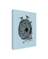 Rachel Caldwel Skull Nest Binds Canvas Art - 15.5" x 21"