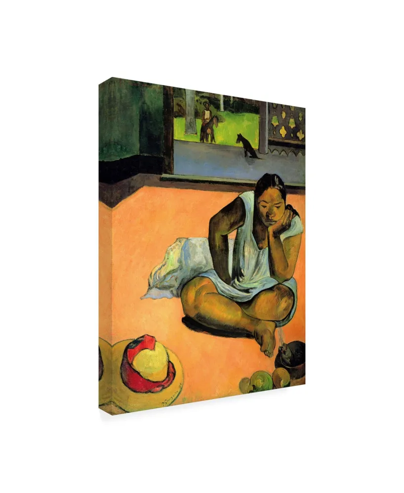 Paul Gauguin La Boudeuse (Te Faaturuma) Canvas Art - 19.5" x 26"