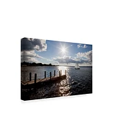 Monte Nagler Sunrise at Crooked Lake Canvas Art - 37" x 49"