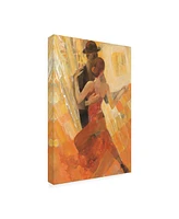 Albena Hristova Tango Dancers Canvas Art - 36.5" x 48"