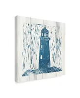 Courtney Prahl Nautical Collage I on White Wood Canvas Art - 27" x 33"