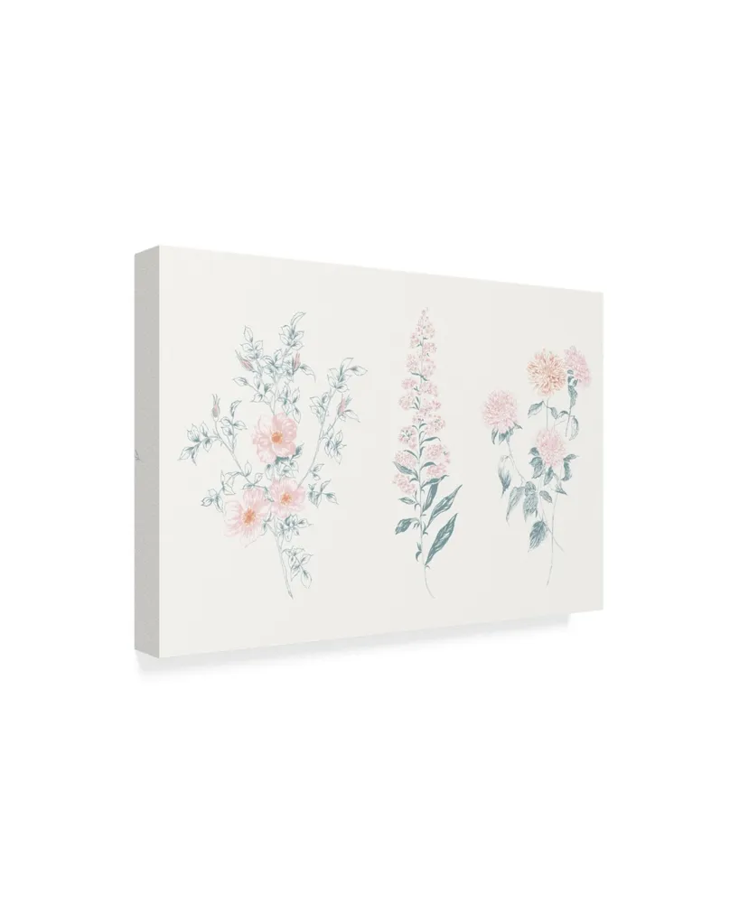 Wild Apple Portfolio Flowers on White Ix Contemporary Canvas Art - 20" x 25"