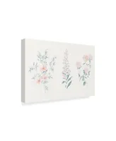 Wild Apple Portfolio Flowers on White Ix Contemporary Canvas Art - 20" x 25"