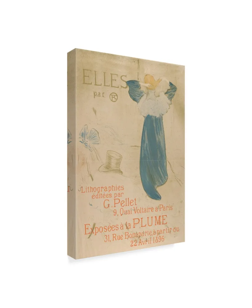 Henri De Toulouse-Lautrec Elles Poster Canvas Art