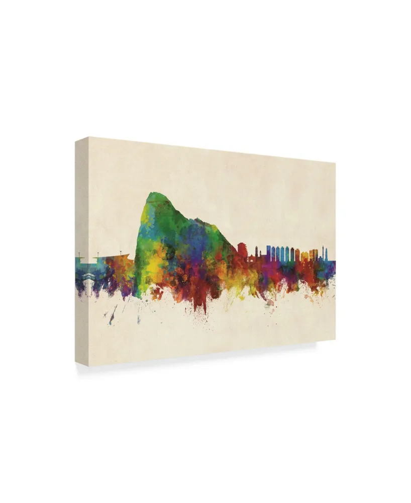 Michael Tompsett Gibraltar Skyline Canvas Art