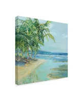 Suzanne Wilkins Blue Coastal Lagoon Canvas Art