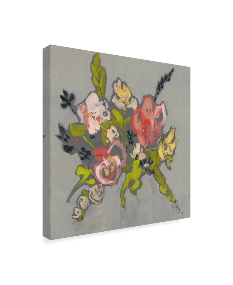 Jennifer Goldberger Blush & Paynes Bouquet Ii Canvas Art