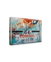 American School Route 66 Towing Canvas Art - 20" x 25"