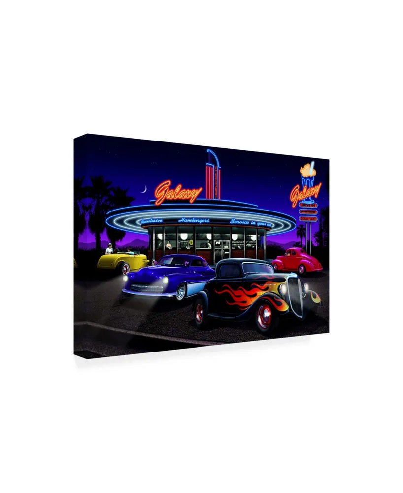 Helen Flint Diners and Cars Vii Canvas Art