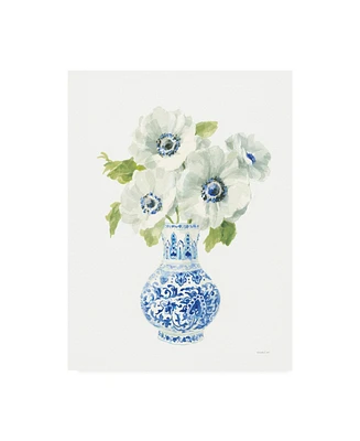 Danhui Nai Floral Chinoiserie White I Canvas Art - 19.5" x 26"