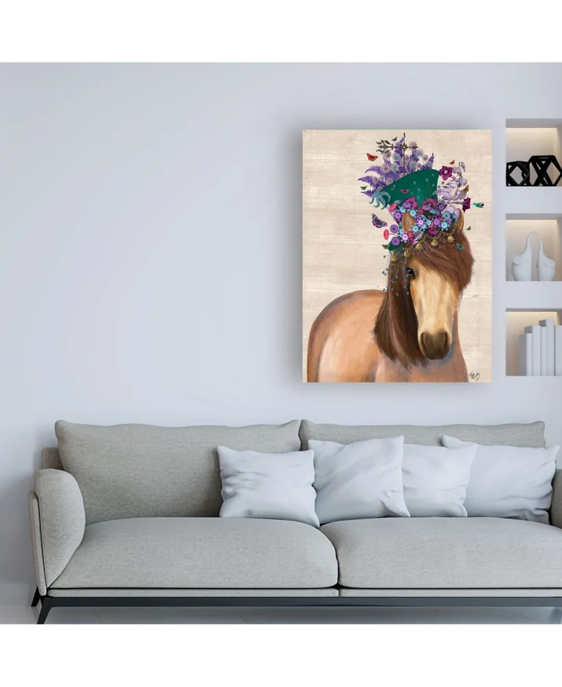 Fab Funky Horse Mad Hatter Canvas Art