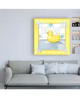 Megan Meagher Small Rubber Duck Ii Childrens Art Canvas Art - 15.5" x 21"