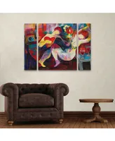 Jessica Acunda Noche de amor Multi Panel Art Set Large 3 Piece - 36.5" x 48"