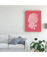 Fab Funky Corals White on Coral C Canvas Art