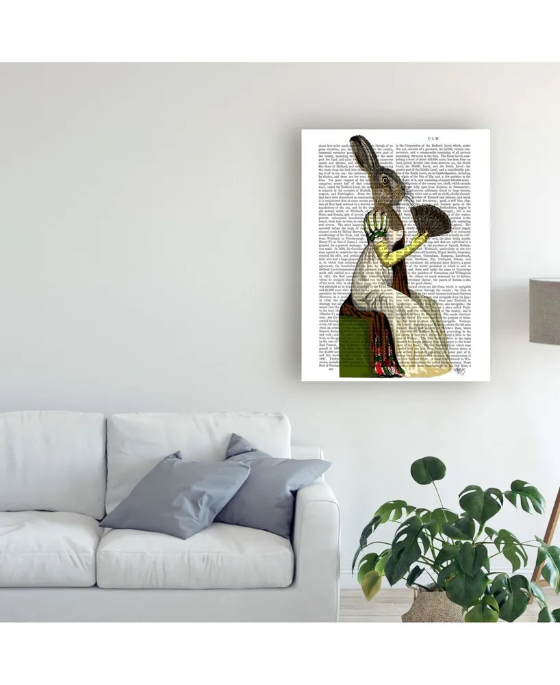 Fab Funky Miss Hare Canvas Art