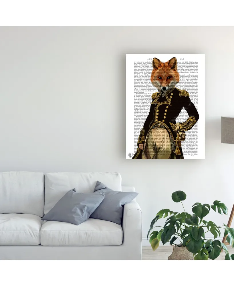 Fab Funky Admiral Fox, Full Canvas Art
