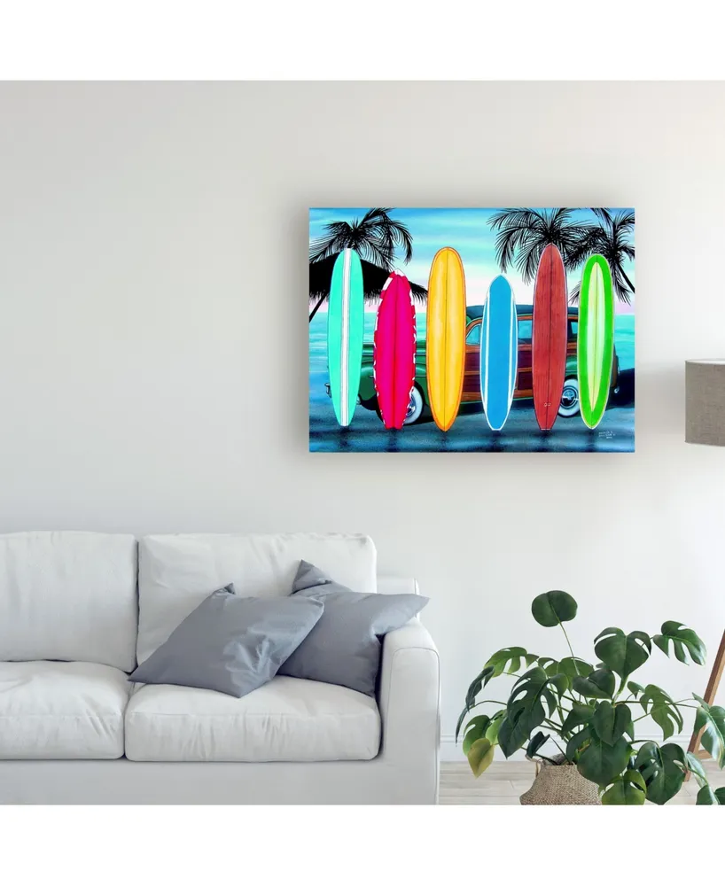 Patrick Sullivan Woody & Surfboards Canvas Art
