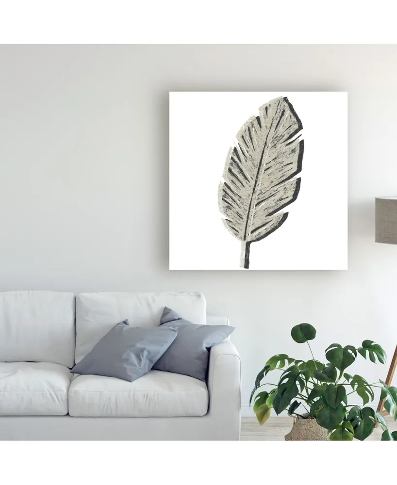 June Erica Vess Cut Paper Palms V Canvas Art