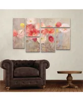 Li Bo Wild Poppies Multi Panel Art Set 6 Piece - 49" x 19"