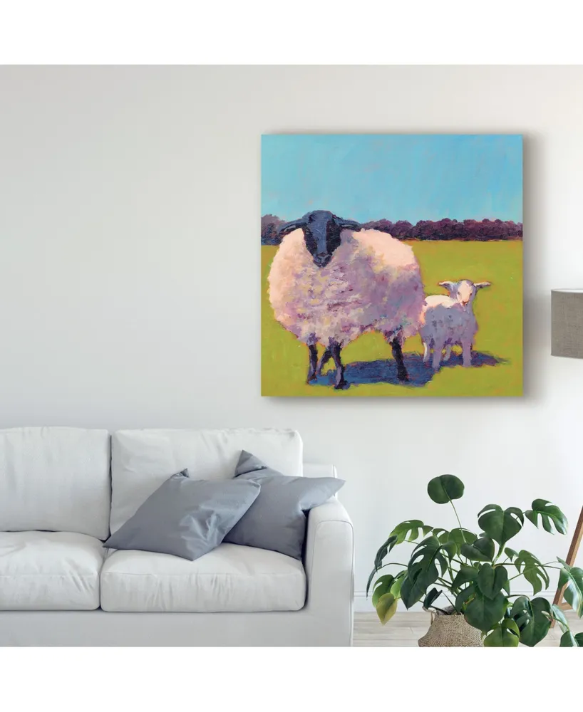 Carol Young Sheep Pals Iii Canvas Art - 15" x 20"