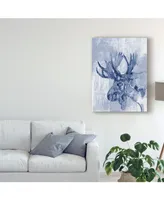 Jennifer Goldberger Indigo Moose Canvas Art - 20" x 25"