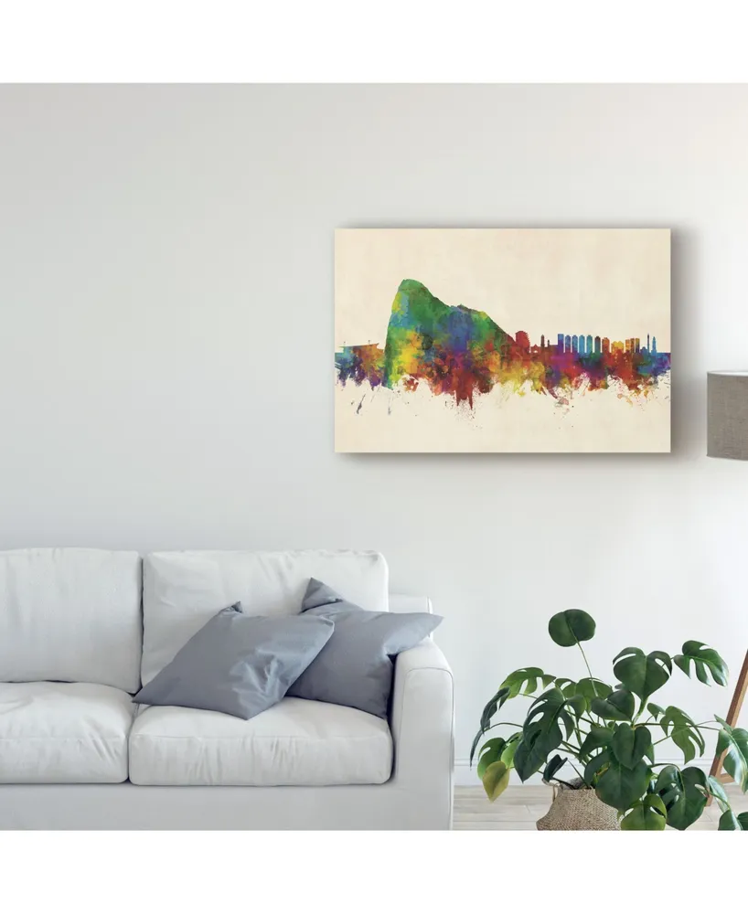 Michael Tompsett Gibraltar Skyline Canvas Art