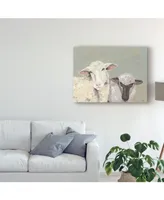 Jade Reynolds Sweet Lambs I Canvas Art - 20" x 25"