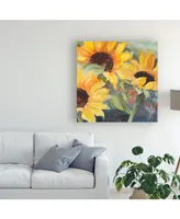 Sandra Iafrate Sunflowers in Watercolor Ii Canvas Art
