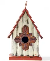 Glitzhome Distressed Solid Wood Birdhouse