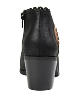Journee Collection Women's Tessa Scalloped Block Heel Booties