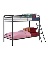 EveryRoom Eeva Twin over Metal Bunk Bed