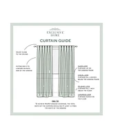 Exclusive Home Curtains Velvet Heavyweight Pinch Pleat Curtain Panel Pair