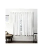 Exclusive Home Curtains Velvet Heavyweight Pinch Pleat Curtain Panel Pair