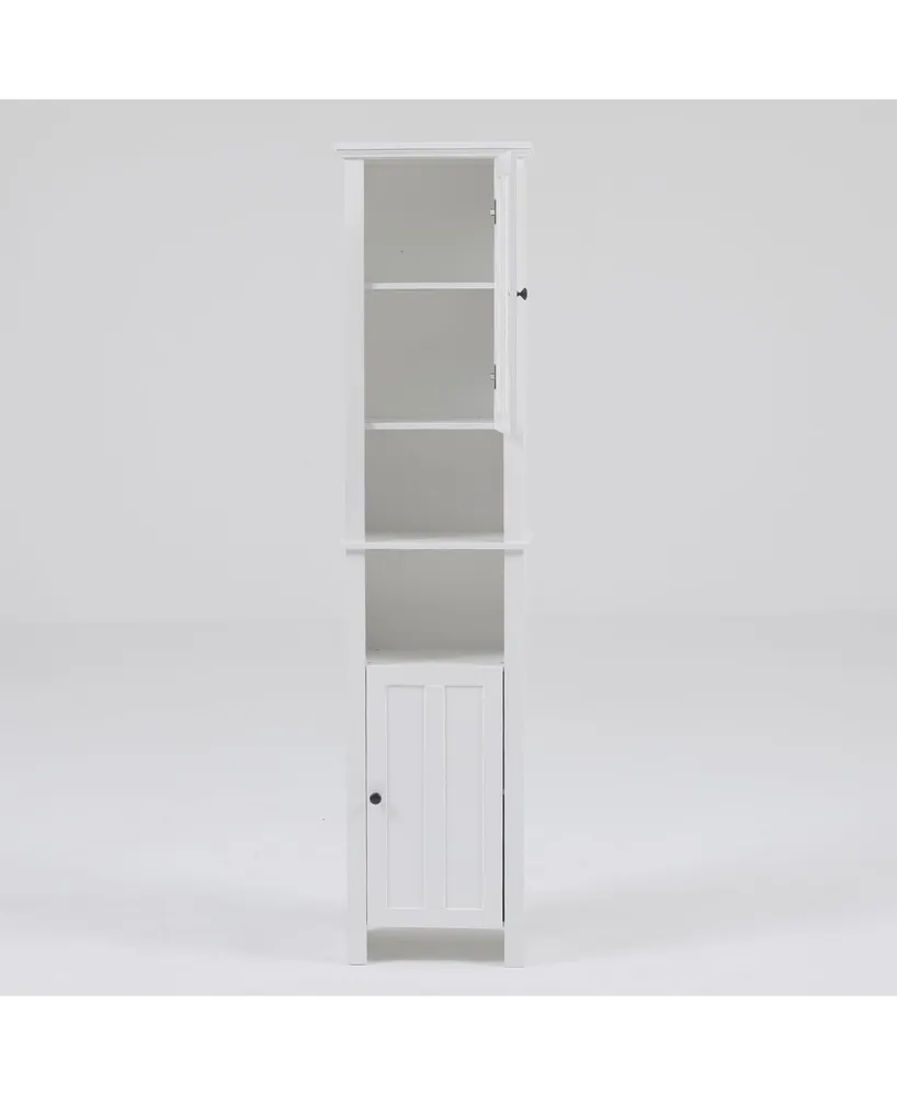 Luxen Home Tall Tower Bathroom Cabinet
